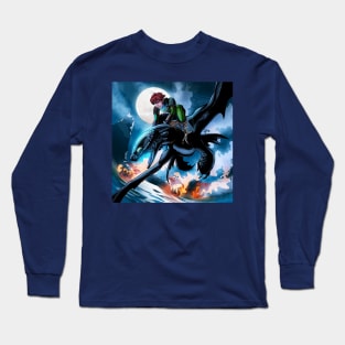 Hiccup and Toothless Firepower Long Sleeve T-Shirt